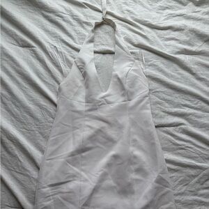 Edikted White Halter Dress